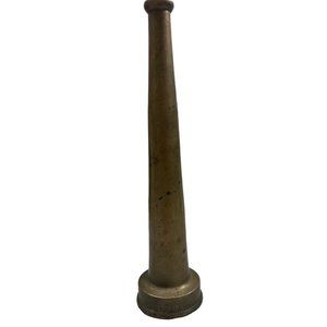 10" ANTIQUE FIRE NOZZLE BRASS BRONZE HOSE FIREFIGHTING FIRE HOSE vintage SECO